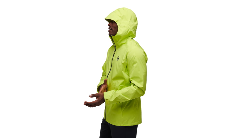 Black Diamond Stormline Stretch Rain Shell - Mens, Optical Yellow, Medium, APCDT07021MED1