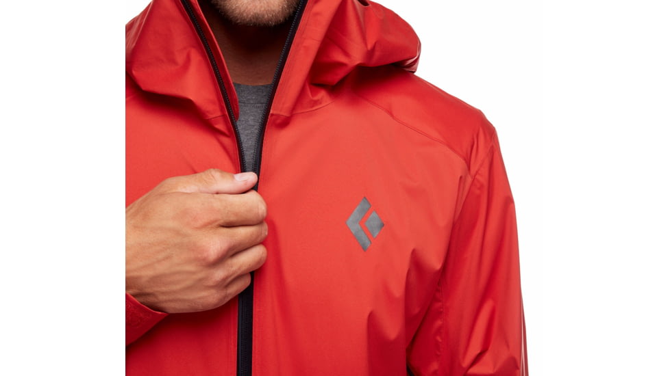 Black Diamond Stormline Stretch Rain Shell - Mens, Red Rock, Extra Small, APCDT06019XSM1
