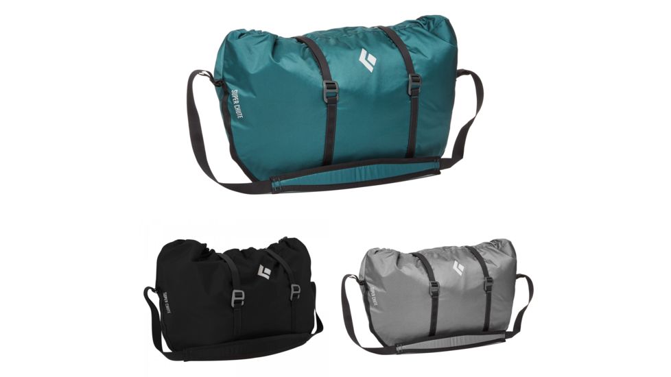 Black Diamond Super Chute Rope Bag, Adriatic, Black, Nickel