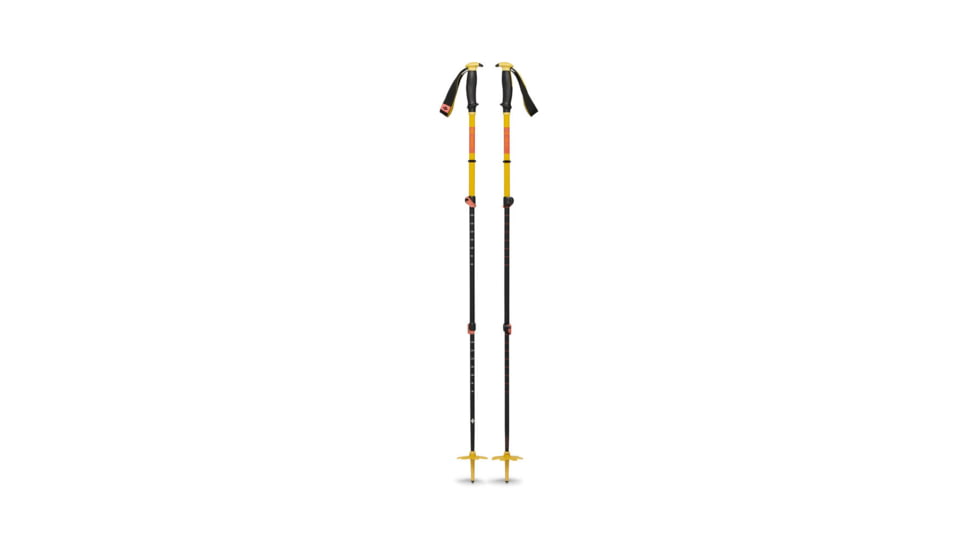 Black Diamond Traverse 3 Ski Poles, Sulphur Green, 125 cm, BD11161230591251