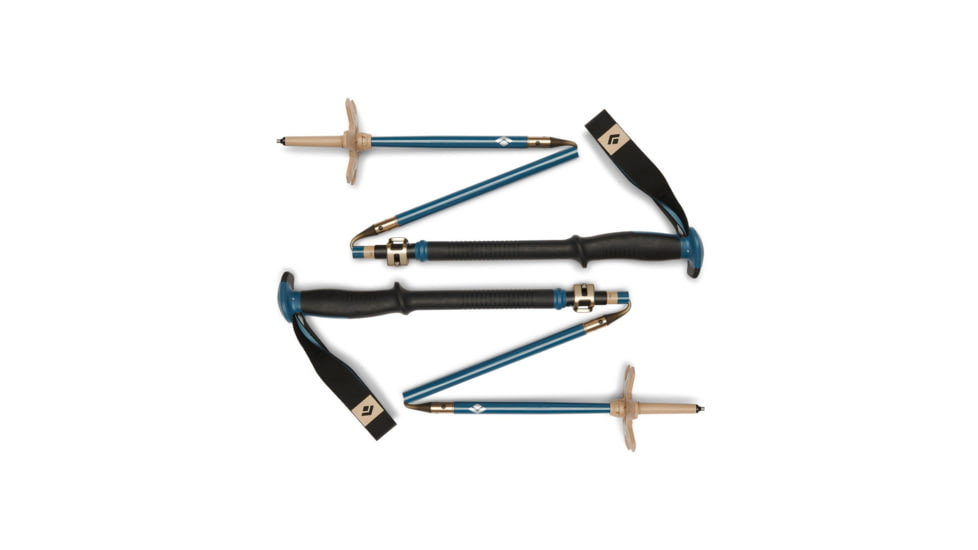 Black Diamond Traverse Compactor Ski Poles, Creek Blue, 125 cm, BD11161340641251