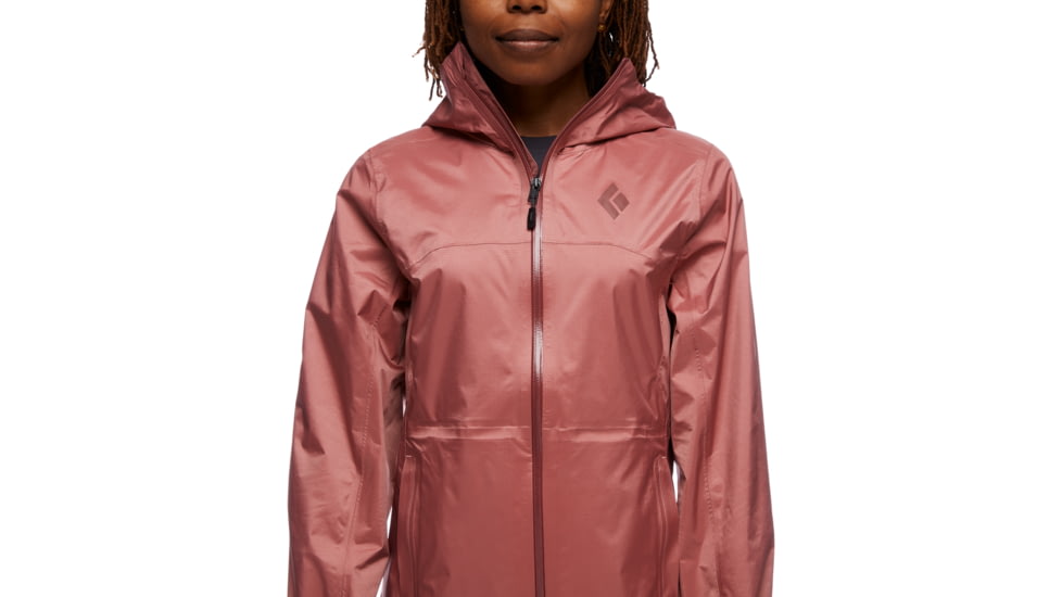 Black Diamond Treeline Rain Shell - Womens, Rosewood, Extra Small, AP7450096027XSM1