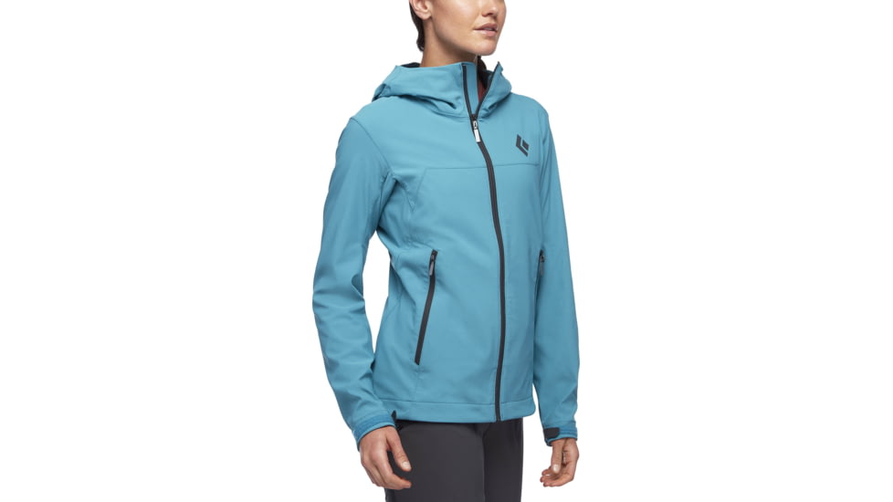 Black Diamond W Dawn Patrol Shell - Womens, Aqua Verde, Large, APD4OE3019LRG1