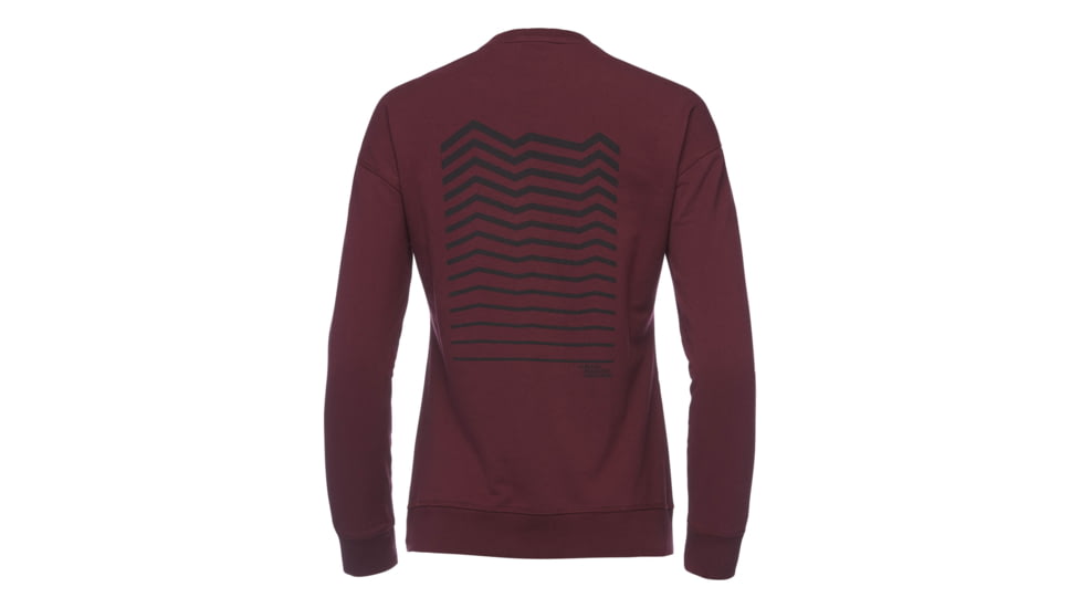 Black Diamond W Ridge Logo Crew - Womens, Bordeaux, Large, AP7300336018LRG1