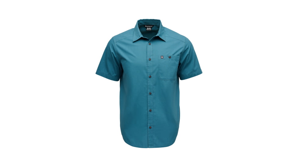 Black Diamond Wingate Short Sleeve Shirt - Mens, Creek Blue, Medium, AP7530114064MED1