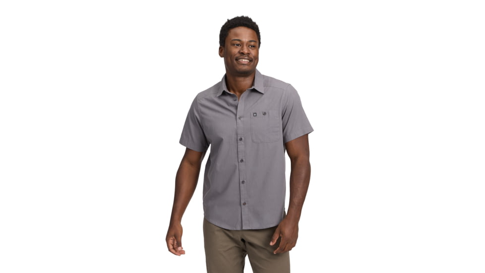 Black Diamond Wingate Short Sleeve Shirt - Mens, Steel Grey, Small, AP7530110034SML1