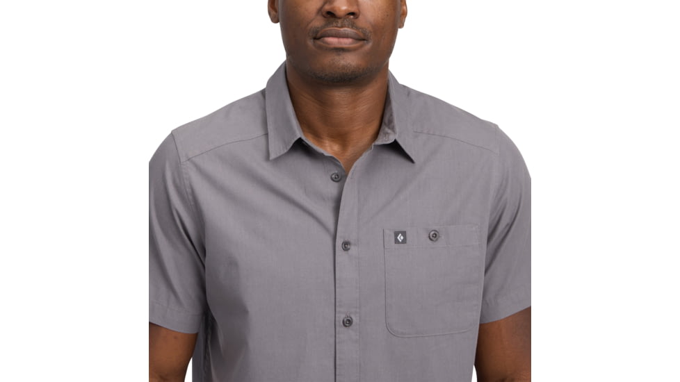 Black Diamond Wingate Short Sleeve Shirt - Mens, Steel Grey, Small, AP7530110034SML1