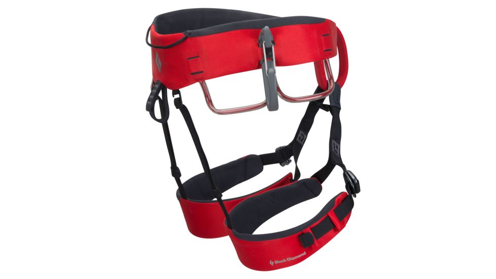 DEMO, Black Diamond Xenos Climbing Harness, Fire Red BD651063FREDSM-1-DEMO
