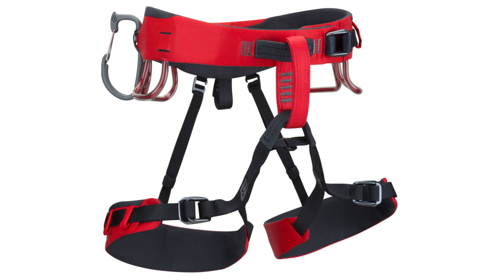 Black Diamond Xenos Climbing Harness-Medium-Fire Red