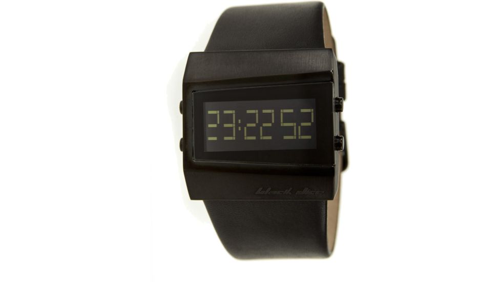 Black Dice Chill Men's Watch - Black Case, Black Leather Strap BLABD-057-04