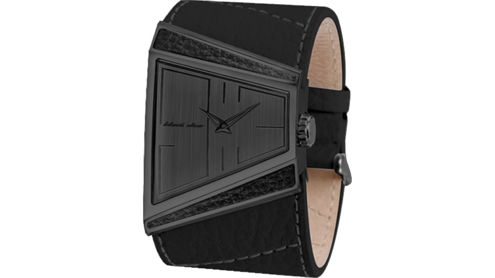Black Dice Hustle Men's Watch - All Black, Leather Strap BLABD-003-09