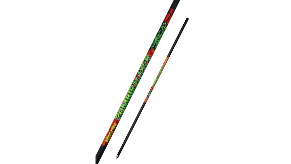 Black Eagle Arrows Zombie Slayer Crossbow Shafts - .001in Dozen - 22in, Black, Green, Red, 22in Zomb-Xbow-Shaft-0006