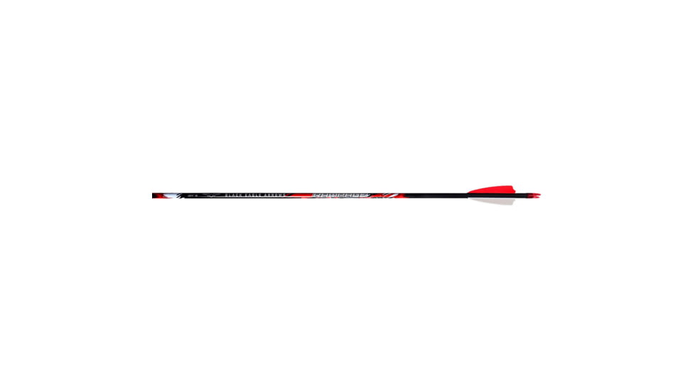 Black Eagle Rampage Arrows .003 250 2.5 in. Shield Cut, 6 Pack, 1006018