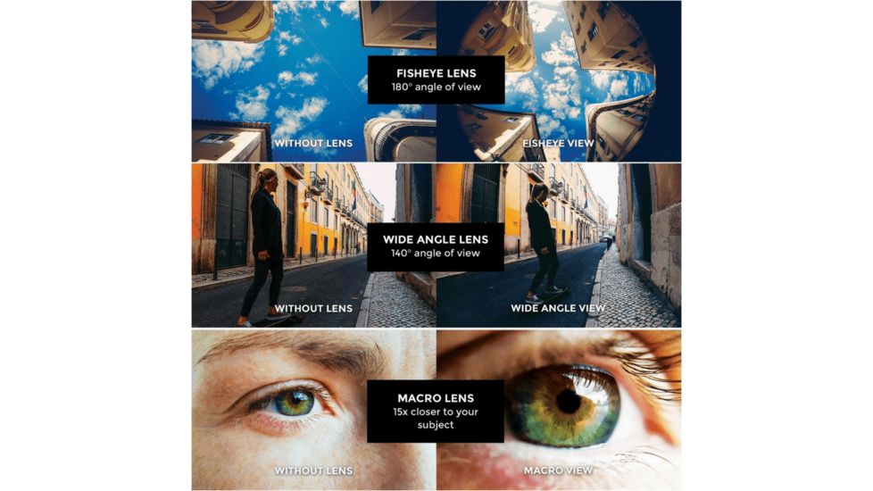 Black Eye 3-Pack G4 Camera Lens Kit, Black, 3-pack, G4CB002