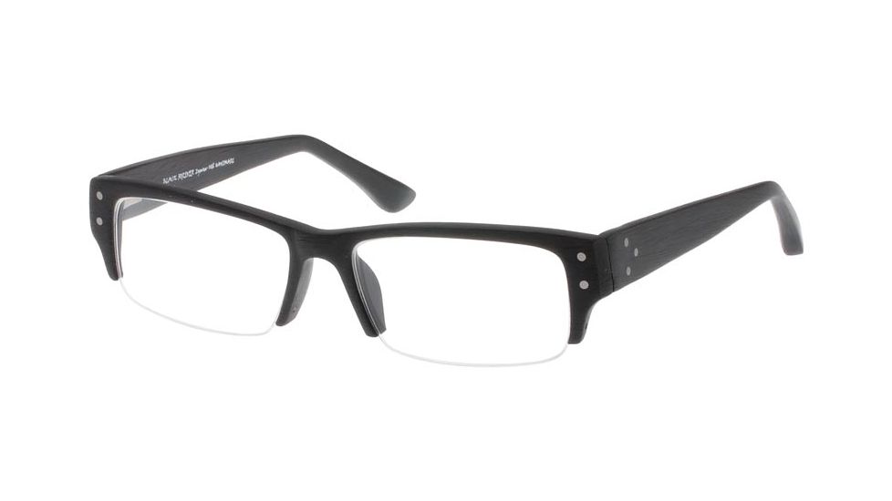 Black Forever Bk582 582 Bifocal Shiny Mat Wood Black Frames