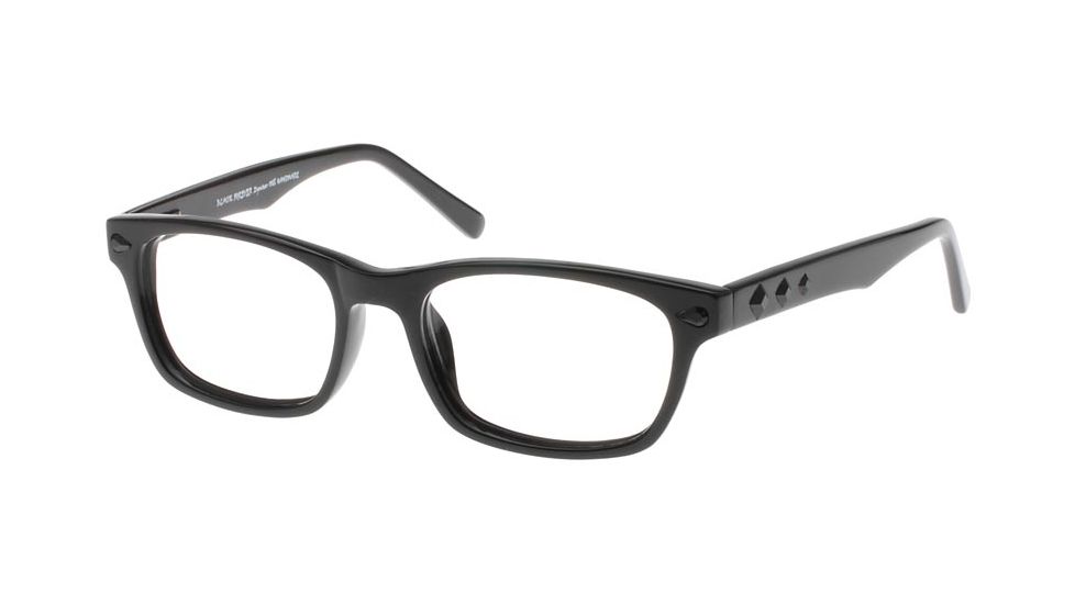 Black Forever Bk591 591 Bifocal Shiny Black Frames Black Crystals