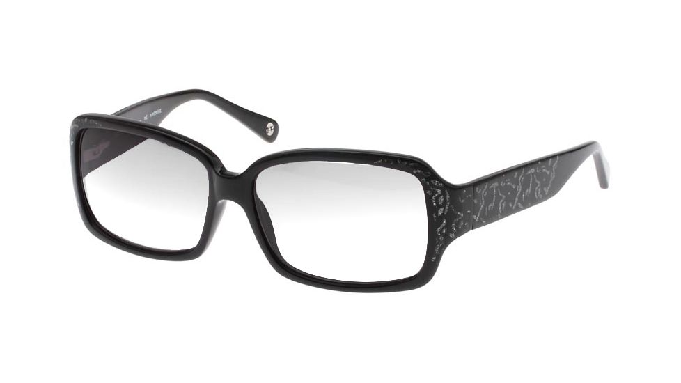 Black Forever BK617 Prescription Glasses - Shiny Black Glitter