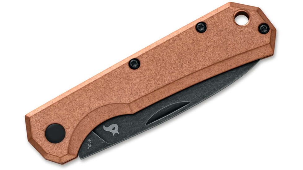 Black Fox Ciol Folding Knife, 2.76in, 440C, Micarta Copper Handle, 01FX892