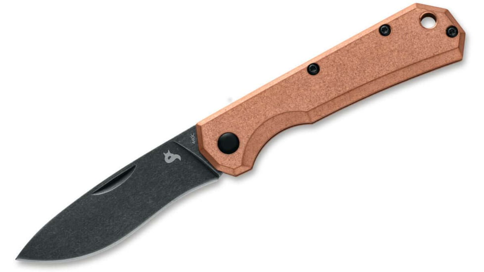 Black Fox Ciol Folding Knife, 2.76in, 440C, Micarta Copper Handle, 01FX892