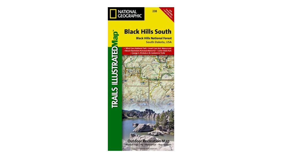National Geographic Trails Illustrated Maps, Black Hills/windcave N.p. #238, South Dakota, 238