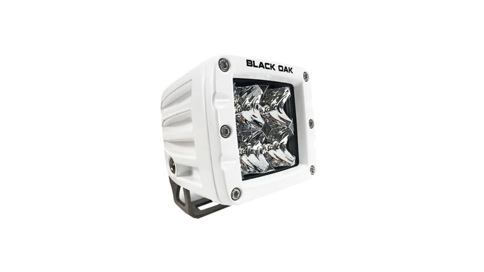 Black Oak LED Pro Series 2in LED Flood Pod Light, White, 2FM-POD10CR