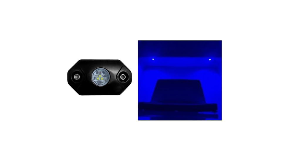 Black Oak LED Rock Accent LED Light, Black Housing, Blue, RL-B