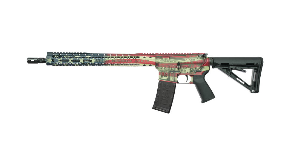 Black Rain Ordnance Spec15 Trump Custom Patriot Semi-Auto Rifle, 223 Rem/5.56 NATO, 15in Barrel