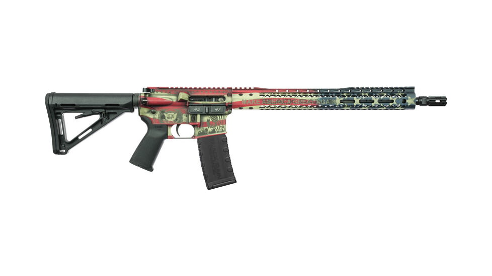 Black Rain Ordnance Spec15 Trump Custom Patriot Semi-Auto Rifle, 223 Rem/5.56 NATO, 15in Barrel