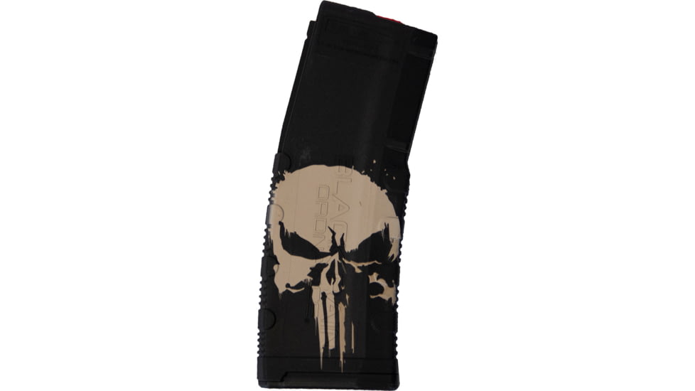 Black Rain Ordnance AR15 5.56 NATO/.223 Rem 30 Rounds Rifle Magazine, Punisher w/o Flag, 30, 1703425
