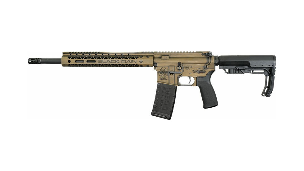 Black Rain Ordnance Black Spec+ Semi-Auto Rifle, 223 Rem/5.56 NATO, 16in Barrel