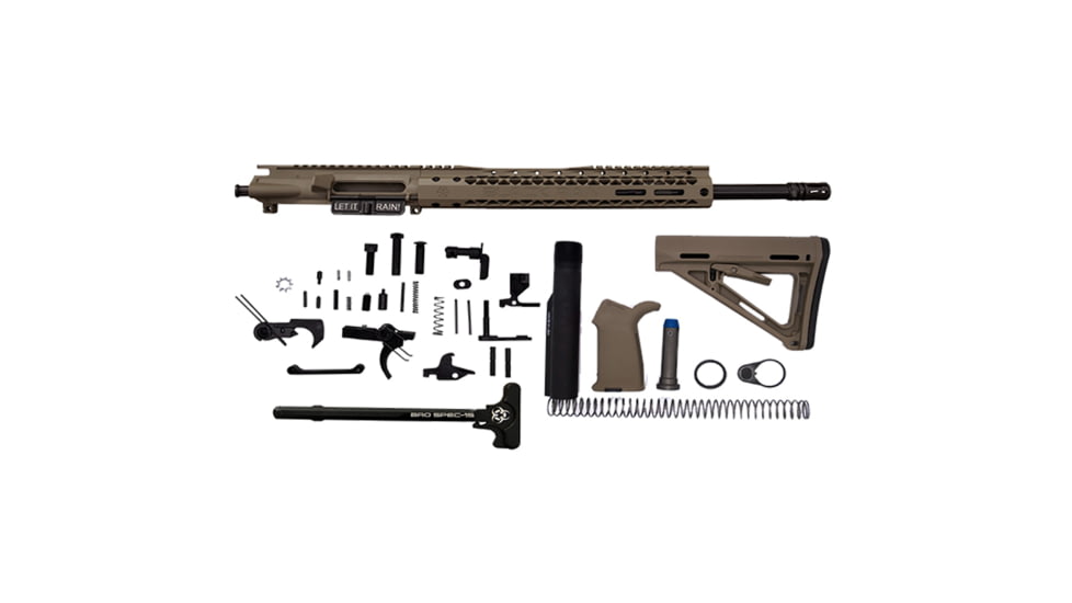 Black Rain Ordnance Builder's Kit AR-15, 5.56mm, 16 in Upper Receiver, Flat Dark Earth, BRO-BK-002