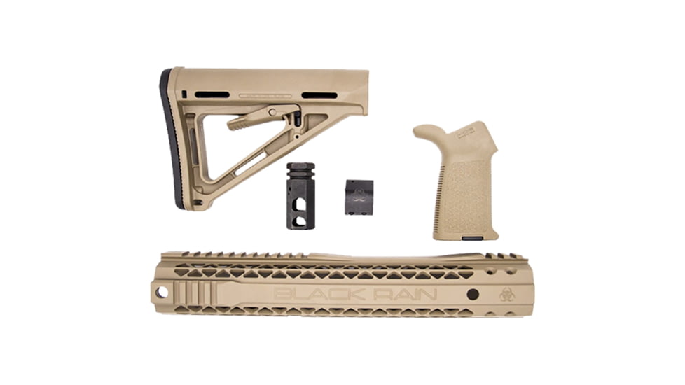 Black Rain Ordnance Upgrade Kit 2 AR-15 Buttstocks, Flat Dark Earth, BRO-FDEUK2