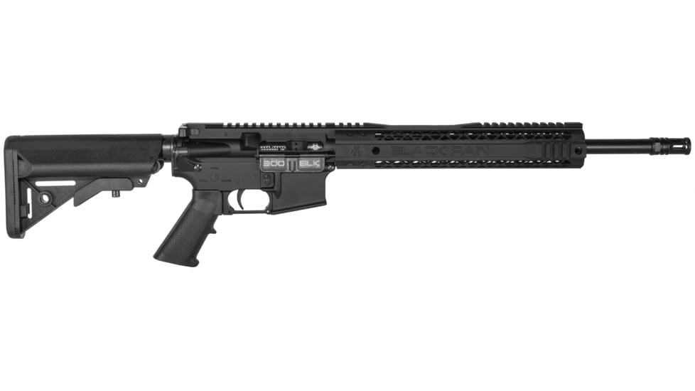 Black Rain Ordnance Spec15 Semi-Auto Rifle, .300 AAC Blackout, 16 in barrel, 1-8 Twist, A2 Flash Hider, 30 Rounds, BROSPEC15300BLK-FRRMPG
