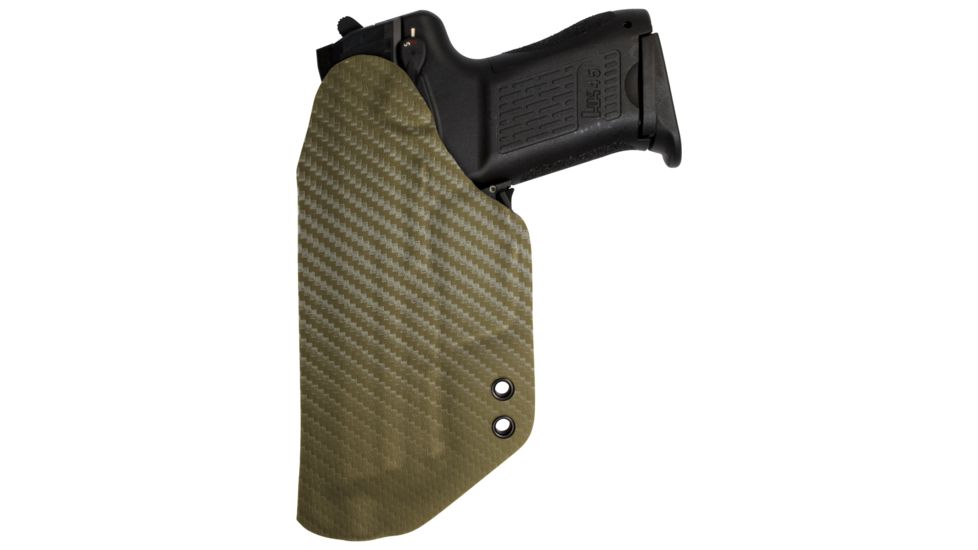 Black Rhino Concealment Concealed Carry IWB Holster System / Colt, Model Colt Rail Gun 1911 5in w/ Rail, Left Handed Shooter, Cant 0 Degrees, Carbon Fiber FDE, 191204181463