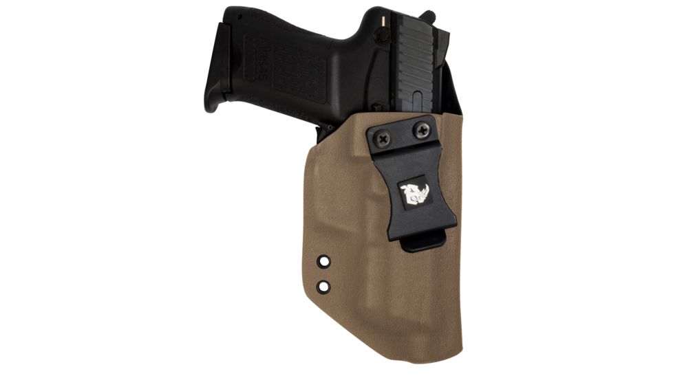 Black Rhino Concealment Concealed Carry IWB Holster System / Colt, Model Colt Rail Gun 1911 5in w/ Rail, Left Handed Shooter, Cant 0 Degrees, Flat Dark Earth, 191204181500
