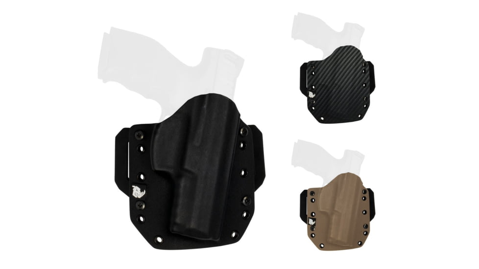 Black Rhino Concealment Tactical Carrier Holster System for Glock 40 MOS Models, Black, Carbon Fiber Black, Flat Dark Earth
