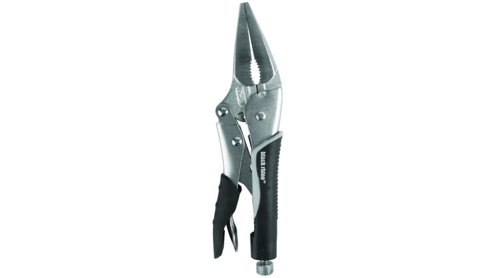 Black Rhino Locking Pliers Long Nose,9in 00017