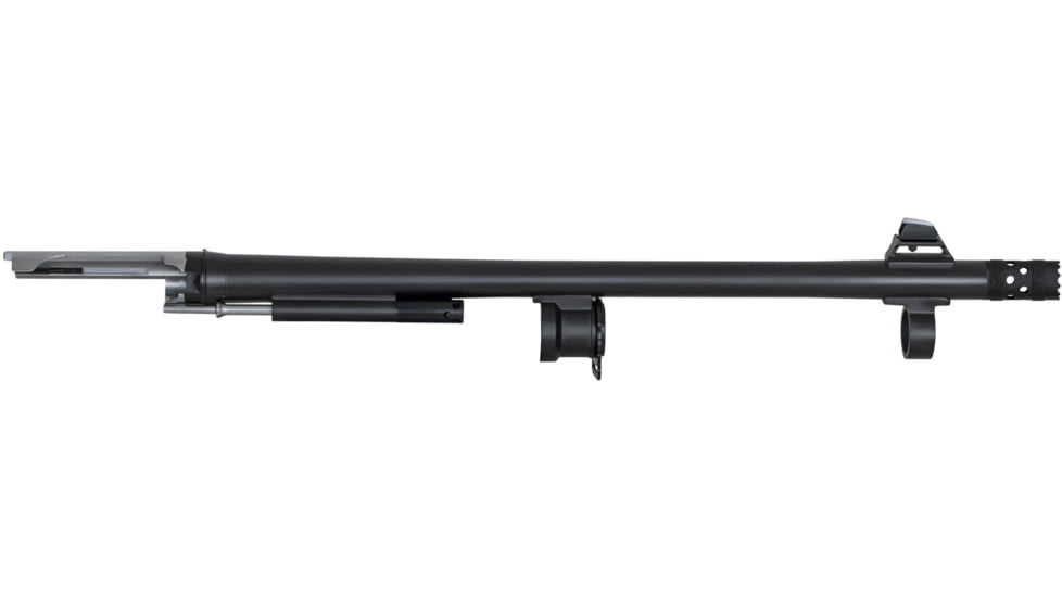 Black River Manufacturing Ported Benelli M4 12 Gauge Shotgun Barrel, 18.5 in, Chrome Linded, Black, BRBMPBBK