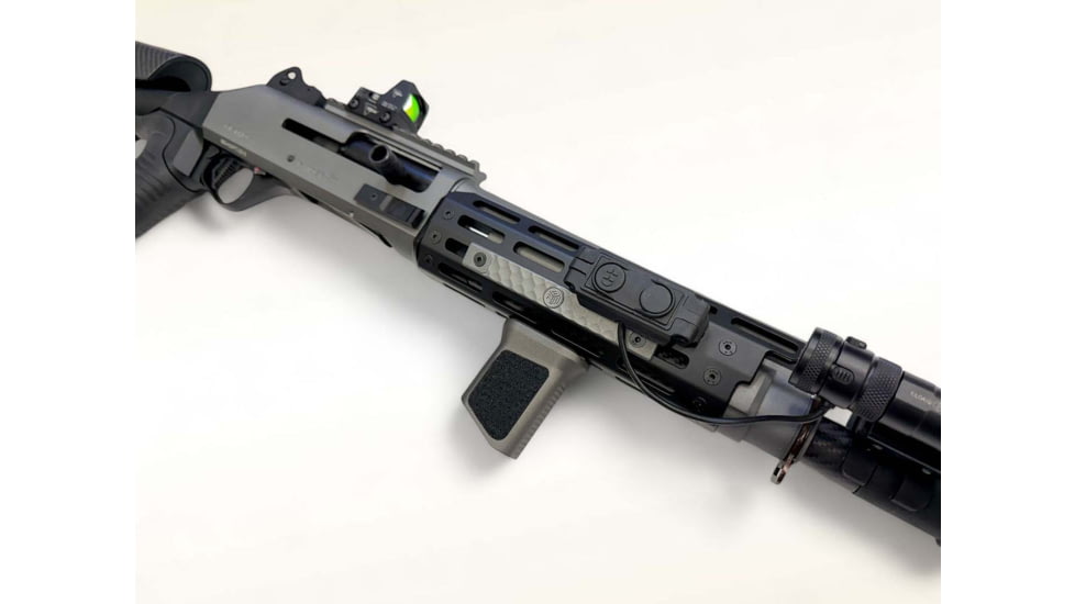 Black River Manufacturing MLOK Slanted Vertical X-Grip, Gray, BRVXGSGY