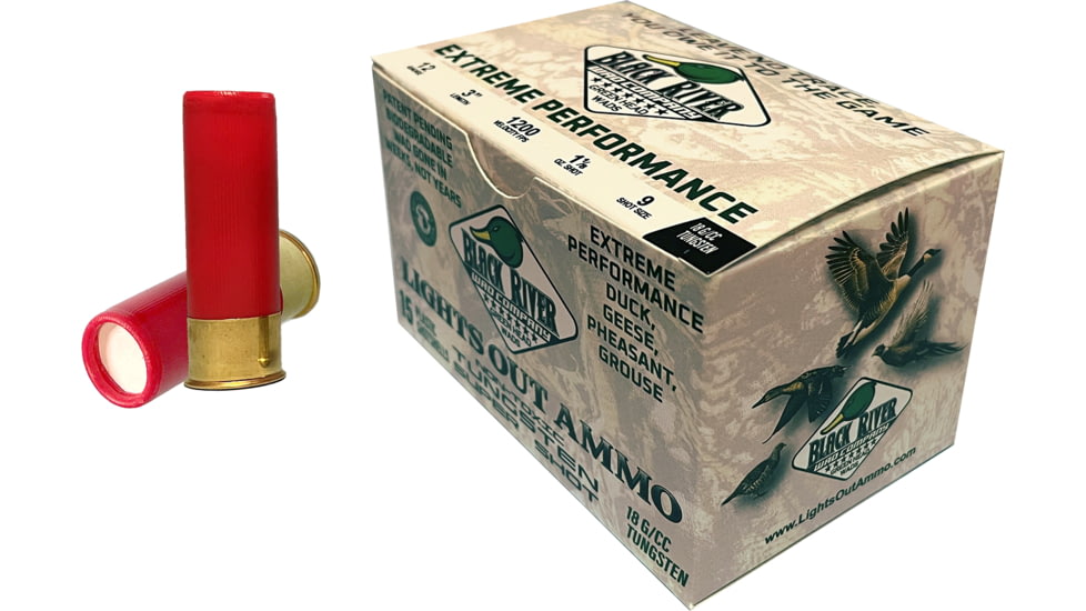 Black River Shot Company Premium Tungsten TSS 12 Gauge 3in 1 1/8oz Shotgun Ammunition