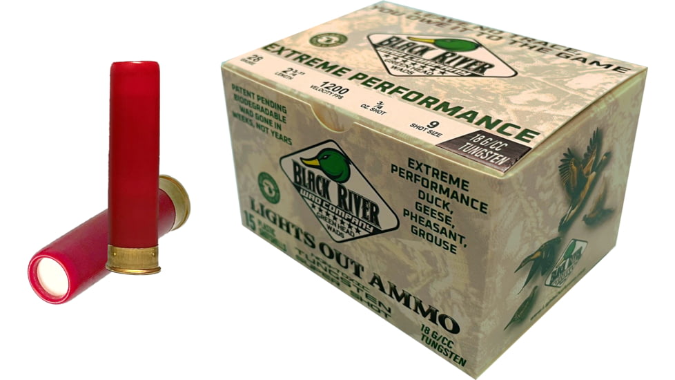 Black River Shot Company Premium Tungsten TSS 28 Gauge 2 3/4in 3/4oz Shotgun Ammunition