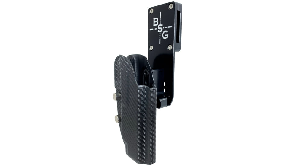 Black Scorpion Outdoor Gear 1911 5in Pro Heavy Duty Competition Holster, Left Hand, Black Shell / Carbon Fiber, HCD1-USPSABS-1911CFLH