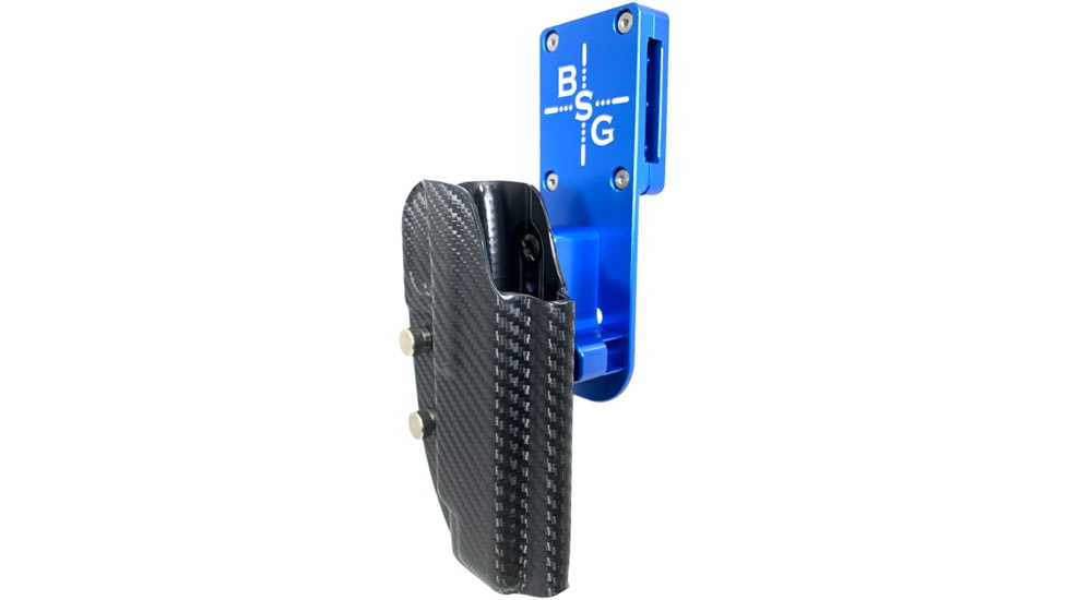 Black Scorpion Outdoor Gear 1911 5in Pro Heavy Duty Competition Holster, Left Hand, Blue Shell / Carbon Fiber, HCD3-USPSABS-1911CFLH