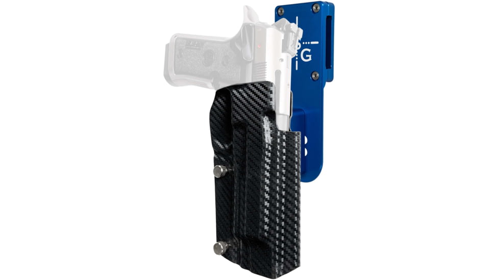Black Scorpion Outdoor Gear Beretta 92X Performance Pro Heavy Duty Competition Holster, Right, Blue/Carbon Fiber, HCD3-USPSABS-B92XCFRH