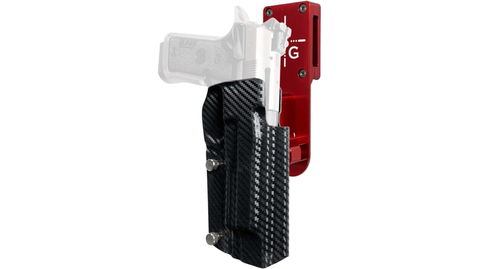 Black Scorpion Outdoor Gear Beretta 92X Performance Pro Heavy Duty Competition Holster, Right, Red/Carbon Fiber, HCD2-USPSABS-B92XCFRH