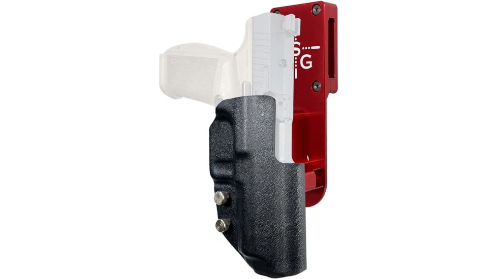 Black Scorpion Outdoor Gear Canik METE SFT Pro Heavy Duty Competition Holster, Left, Red/Black, HCD2-USPSABS-CANIKSFTBKLH