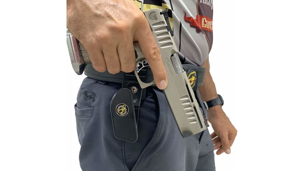 Black Scorpion Outdoor Gear Competition OWB Belt Pistol Magazine Pouch, RH, 2XL,  Black, CO17-BTXXLBK-MPGMBK-HO2011BK