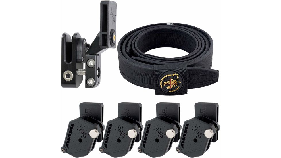 Black Scorpion Outdoor Gear Competition OWB Belt Pistol Magazine Pouch, RH, 2XL,  Black, CO17-BTXXLBK-MPGMBK-HO2011BK