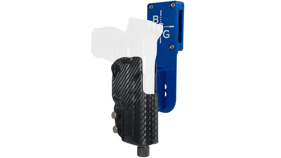 Black Scorpion Outdoor Gear FNH 509 Compact/Midsize Pro Heavy Duty Competition Holster, Right Hand, Blue Shell / Carbon Fiber, HCD3-USPSABS-FN509CFRH