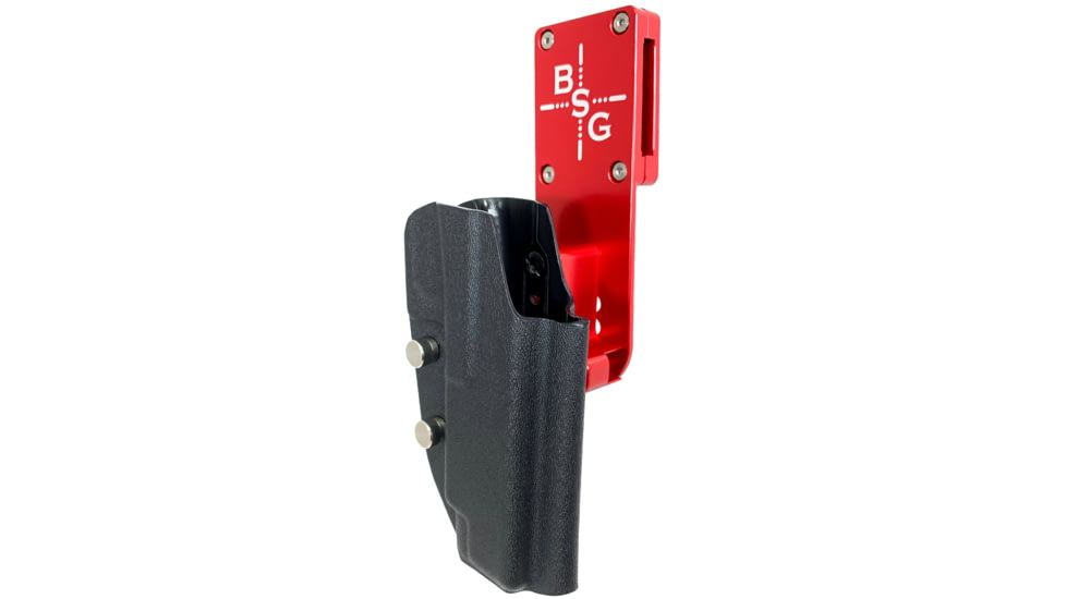 Black Scorpion Outdoor Gear Glock 17, 19, 22, 45 Pro Heavy Duty Competition Holster, Left Hand, Red Shell / Black, HCD2-USPSABS-GL17BKLH